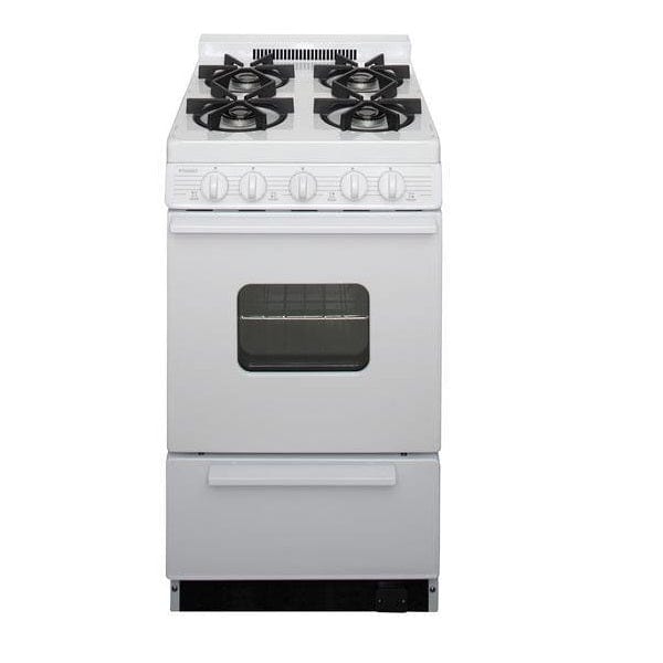 Premier Natural Gas Range/Stove Premier BHK5X0OP 20" Battery Ignition Gas Range with Sealed Burners White CALL FOR AVAILABILITY