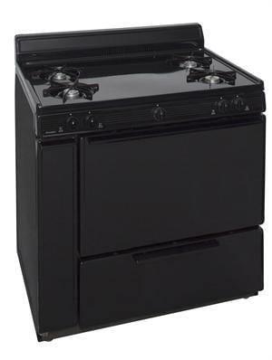 Premier Natural Gas Range/Stove Premier BLK100BP 36" Battery Ignition Gas Range Black CALL FOR AVAILABILITY
