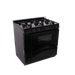 Premier Natural Gas Range/Stove Premier BTK5X0BP 36" 6-Burner Battery Ignition Gas Range in Black CALL FOR AVAILABILITY