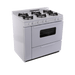 Premier Natural Gas Range/Stove Premier BTK5X0OP 36" 6-Burner Battery Ignition Gas Range in White CALL FOR AVAILABILITY