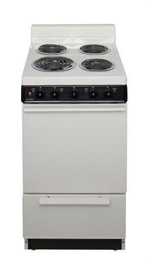 Premier Electric Range/Stove Premier EAK100TP 20" Electric Range Biscuit with Black Trim