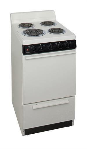 Premier Electric Range/Stove Premier EAK100TP 20" Electric Range Biscuit with Black Trim