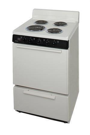 Premier Electric Range/Stove Premier ECK100TP 24" Electric Range Biscuit with Black Trim