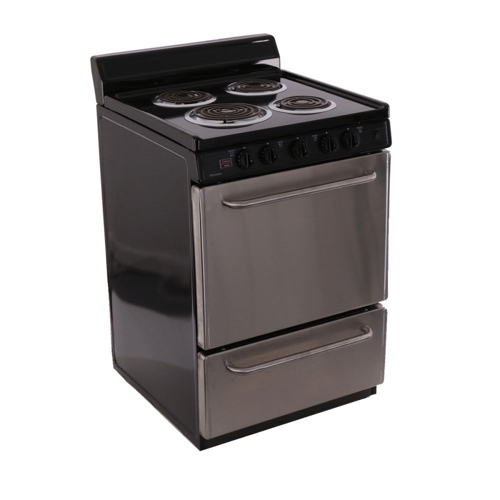 Premier Electric Range/Stove Premier ECK600BP 24" Electric Range Black with Stainless Steel Front