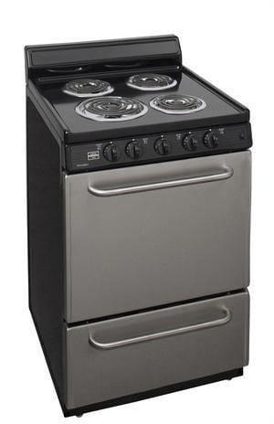 Premier Electric Range/Stove Premier ECK600BP 24&quot; Electric Range Black with Stainless Steel Front