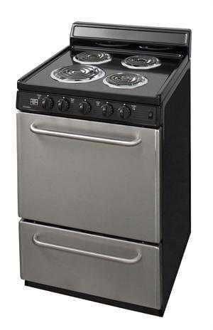 Premier Electric Range/Stove Premier ECK600BP 24&quot; Electric Range Black with Stainless Steel Front