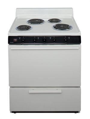 Premier Electric Range/Stove Premier EDK100TP 30" Electric Range Biscuit with Black Trim