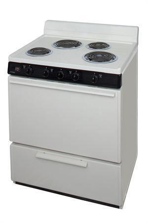 Premier Electric Range/Stove Premier EDK100TP 30" Electric Range Biscuit with Black Trim