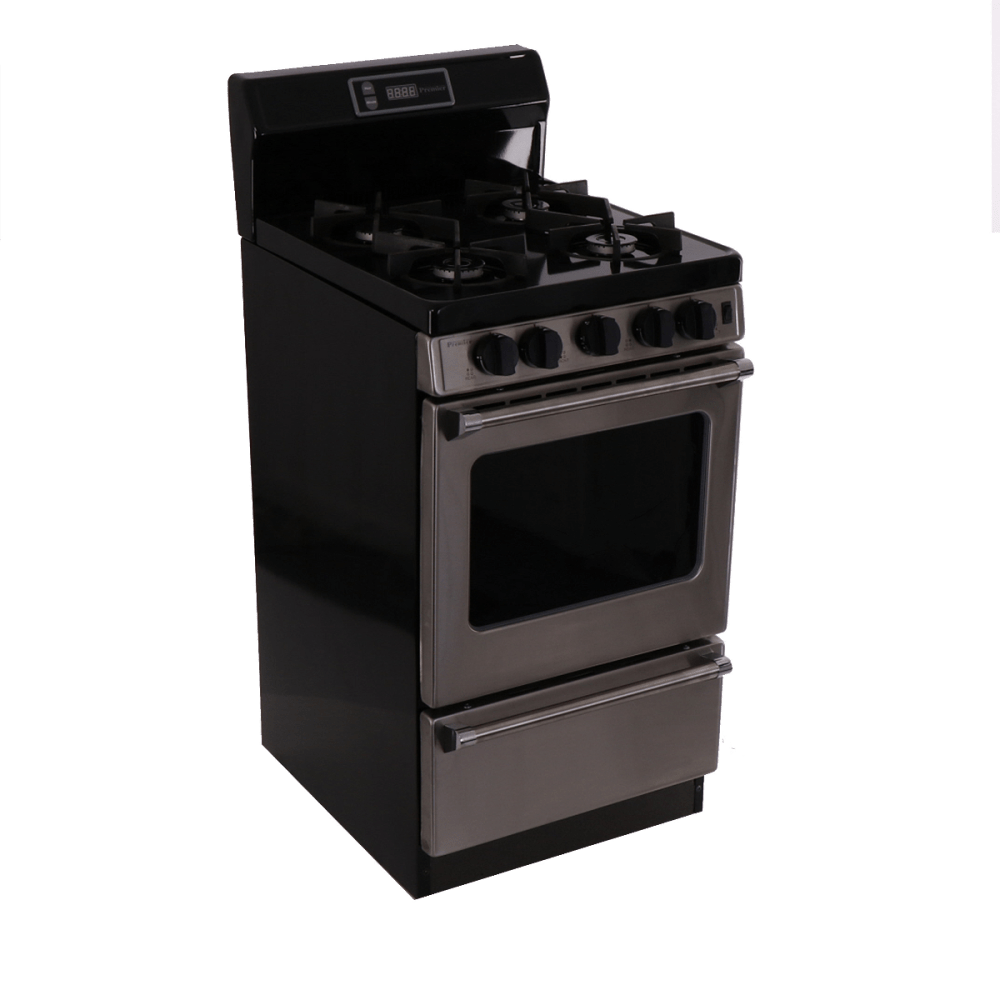 Premier Natural Gas Range/Stove Premier P20S3502PS 20" Stainless Range Electronic Ignition and Sealed Burners Stainless