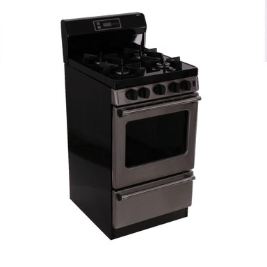Premier Natural Gas Range/Stove Premier P20S3502PS 20" Stainless Range Electronic Ignition and Sealed Burners Stainless