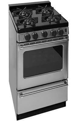 Premier Natural Gas Range/Stove Premier Pro Series P20B3102PS 20" Stainless Range with Battery Ignition CALL FOR AVAILABILITY