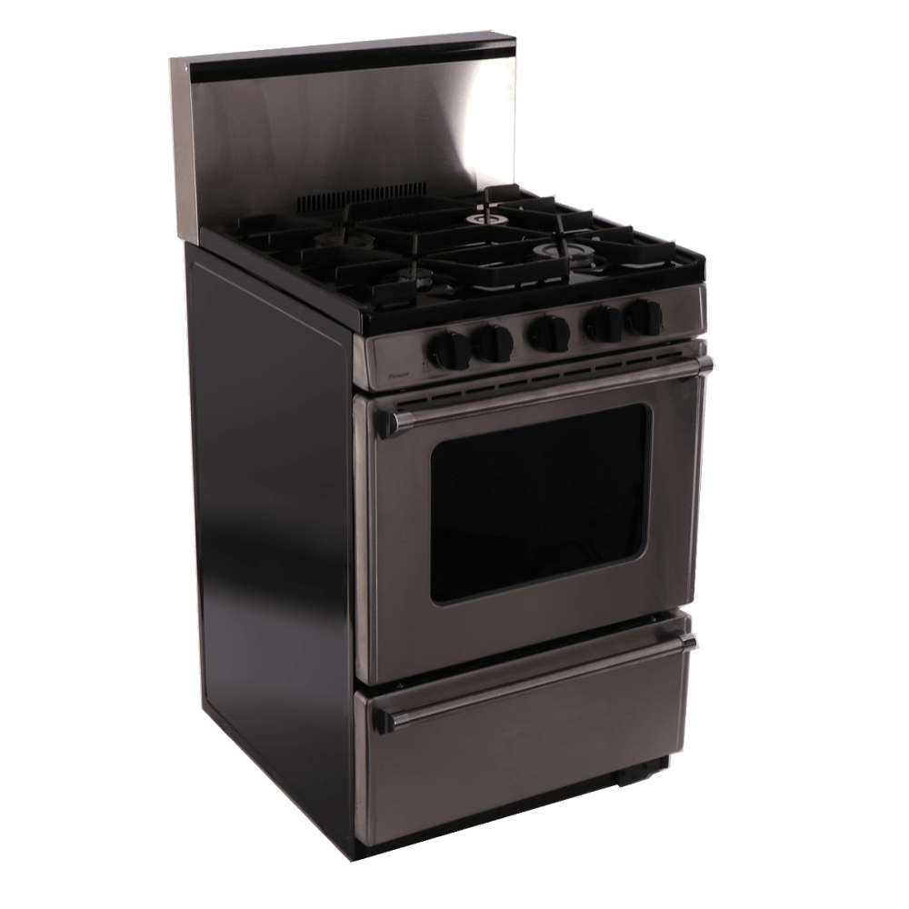 Premier Natural Gas Range/Stove Premier Pro Series P24B3202PS 24" Battery Ignition Stainless Range