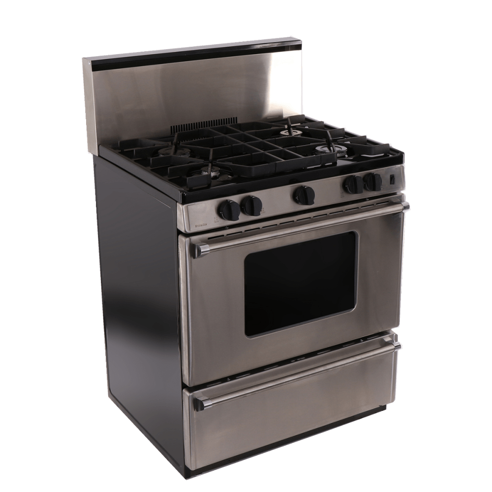 Premier Natural Gas Range/Stove Premier Pro Series P30B3202PS 30" Stainless Range with Battery Ignition