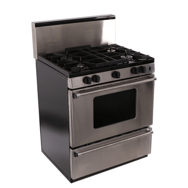 Premier Natural Gas Range/Stove Premier Pro Series P30B3202PS 30" Stainless Range with Battery Ignition