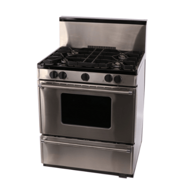 Premier Natural Gas Range/Stove Premier Pro Series P30B3202PS 30" Stainless Range with Battery Ignition