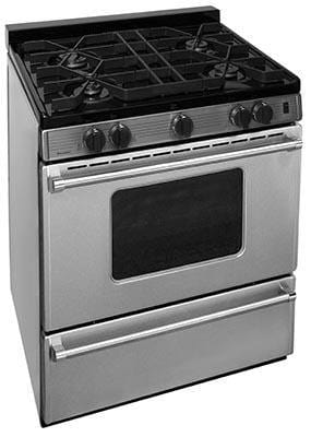 Premier Natural Gas Range/Stove Premier Pro Series P30S3102PS 30" Stainless Gas Range with Electronic Ignition