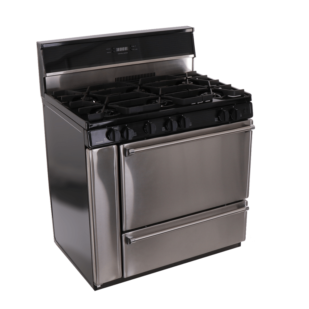 Premier Natural Gas Range/Stove Premier Pro Series P36S148BP 36" Electronic Ignition Gas Range with 6 Open Burners