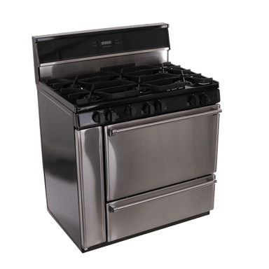Premier Natural Gas Range/Stove Premier Pro Series P36S148BP 36" Electronic Ignition Gas Range with 6 Open Burners