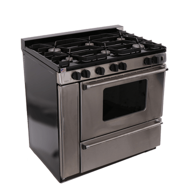 Premier Natural Gas Range/Stove Premier Pro Series P36S3182PS 36" Stainless Gas Range with Electronic Ignition