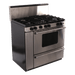 Premier Natural Gas Range/Stove Premier Pro Series P36S3282PS 36" Stainless Range with Electronic Ignition