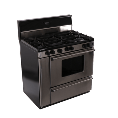 Premier Natural Gas Range/Stove Premier Pro Series P36S3482PS 36" Stainless Gas Range with Electronic Ignition
