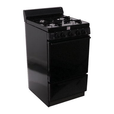 Premier Natural Gas Range/Stove Premier SAK100BP 20" Electronic Ignition Gas Range Black