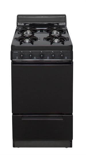 Premier Natural Gas Range/Stove Premier SAK100BP 20" Electronic Ignition Gas Range Black
