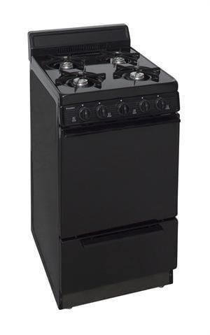 Premier Natural Gas Range/Stove Premier SAK100BP 20" Electronic Ignition Gas Range Black