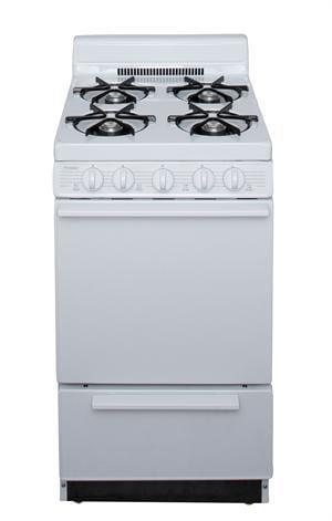 Premier Natural Gas Range/Stove Premier SAK100OP 20" Electronic Ignition Gas Range White