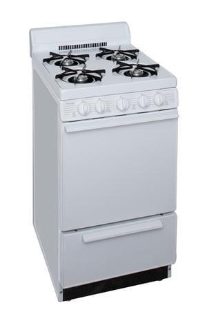 Premier Natural Gas Range/Stove Premier SAK100OP 20" Electronic Ignition Gas Range White