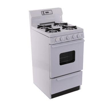 Premier Natural Gas Range/Stove Premier SAK220OP 20" Electronic Ignition Gas Range White