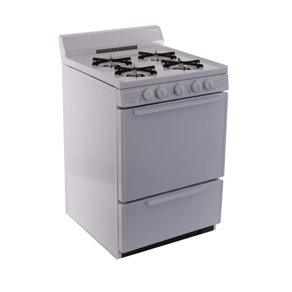 Premier Natural Gas Range/Stove Premier SCK100OP 24" White Electronic Ignition Gas Range