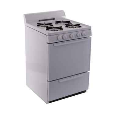 Premier Natural Gas Range/Stove Premier SCK100OP 24" White Electronic Ignition Gas Range