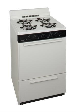 Premier Natural Gas Range/Stove Premier SCK100TP 24&quot; Electronic Ignition Gas Range in Biscuit