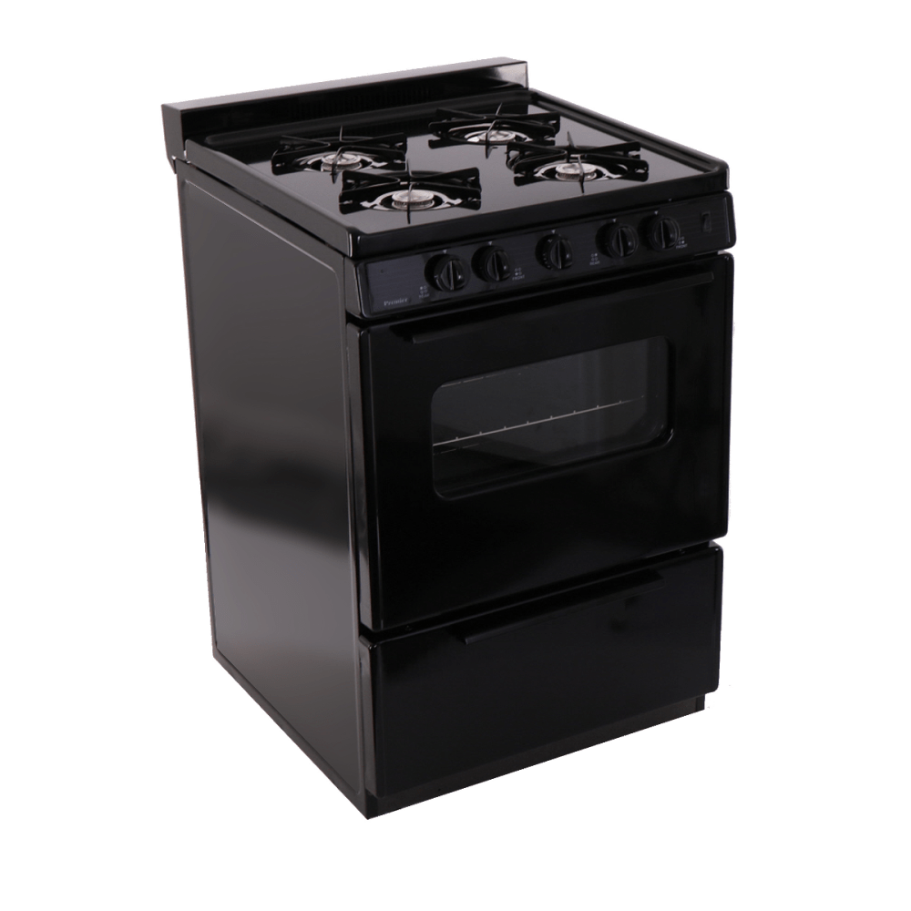 Premier Natural Gas Range/Stove Premier SCK3XRBP 24" Black Electronic Ignition Gas Range