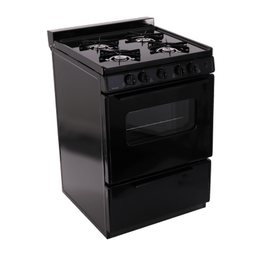 Premier Natural Gas Range/Stove Premier SCK3XRBP 24" Black Electronic Ignition Gas Range