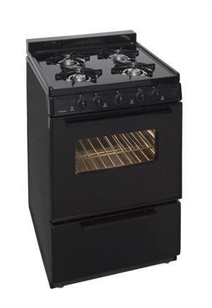 Premier Natural Gas Range/Stove Premier SCK3XRBP 24&quot; Black Electronic Ignition Gas Range