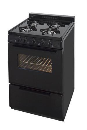 Premier Natural Gas Range/Stove Premier SCK3XRBP 24" Black Electronic Ignition Gas Range