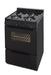 Premier Natural Gas Range/Stove Premier SCK3XRBP 24" Black Electronic Ignition Gas Range