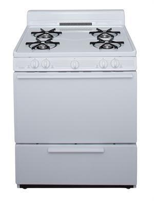 Premier Natural Gas Range/Stove Premier SFK100OP 30&quot; White Electronic Ignition Gas Range