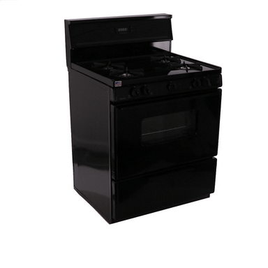 Premier Natural Gas Range/Stove Premier SFK240BP 30" Black Electronic Ignition Gas Range