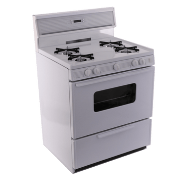 Premier Natural Gas Range/Stove Premier SFK240OP 30" White Electronic Ignition Gas Range