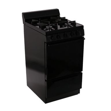 Premier Natural Gas Range/Stove Premier SHK100BP 20" Electronic Ignition Gas Range with Sealed Burners - Black