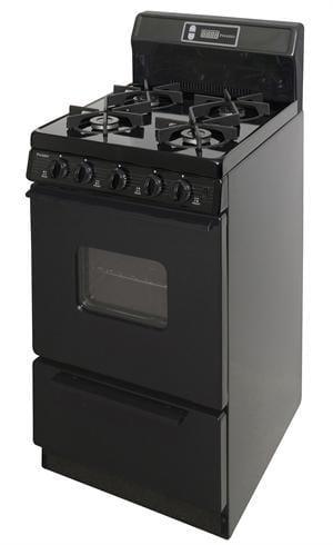 Premier Natural Gas Range/Stove Premier SHK220BP 20&quot; Electronic Ignition Gas Range with Sealed Burners  - Black