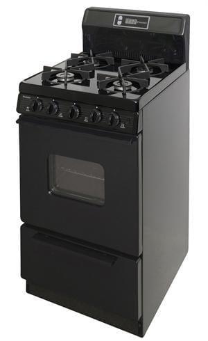 Premier Natural Gas Range/Stove Premier SHK220BP 20" Electronic Ignition Gas Range with Sealed Burners  - Black