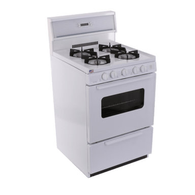Premier Natural Gas Range/Stove Premier SJK240OP 24" Electronic Ignition Gas Range with 4 Sealed Variable Burners White
