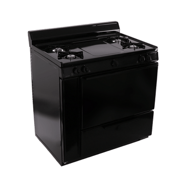 Premier Natural Gas Range/Stove Premier SLK100BP 36" Electronic Ignition Gas Range Black