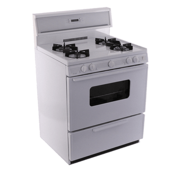 Premier Natural Gas Range/Stove Premier SMK240OP 30" Electronic Ignition Gas Range with 4 Sealed Variable Burners White