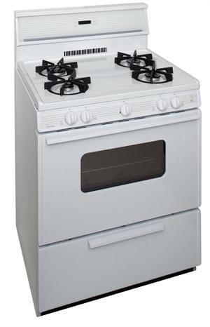 Premier Natural Gas Range/Stove Premier SMK240OP 30&quot; Electronic Ignition Gas Range with 4 Sealed Variable Burners White