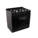 Premier Natural Gas Range/Stove Premier STK2X0BP 36" 6-Burner Electronic Ignition Gas Range in Black